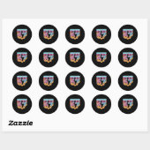 67 ijs drip meme zes zeven Gen Alpha s-lang Ronde Sticker (Vel)