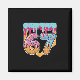 67 Ijs Drip Meme Zes Zeven Gen Alpha Slaang Magneet