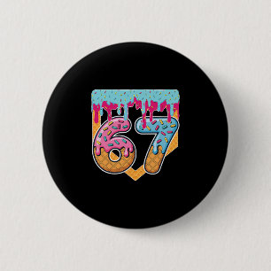 67 Ijs Drip Meme Zes Zeven Gen Alpha Slaang Ronde Button 5,7 Cm