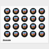 67 Ijs Drip Meme Zes Zeven Gen Alpha Slaang Ronde Sticker (Vel)