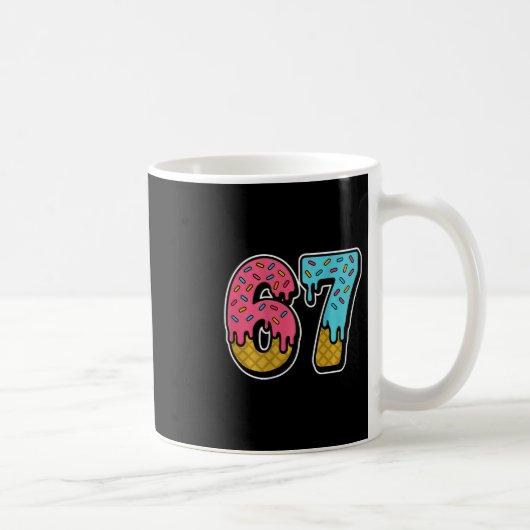 67 Ijs Drip Meme Zes Zeven Gen Alpha Slang ( Koffiemok (Rechts)