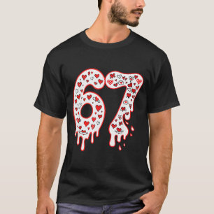 67 Ijs Drip Meme Zes Zeven Gen Alpha Valenti T-shirt