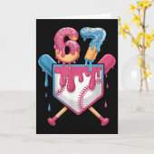 67 Ijs Drip Meme Zes Zeven Pride 6 7 Ijscre Kaart (Gele Bloem)