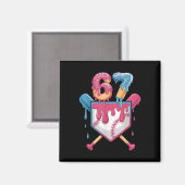 67 Ijs Drip Meme Zes Zeven Pride 6 7 Ijscre Magneet (Voorkant / Achterkant)