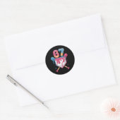67 Ijs Drip Meme Zes Zeven Pride 6 7 Ijscre Ronde Sticker (Envelop)