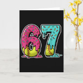 67 Ijs Drip Softbal Gen Alpha Slang Zes Zeven Meme Kaart (Gele Bloem)