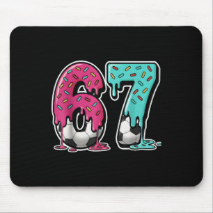 67 Ijs Drip Voetbal Gen Alpha Slang Zes Zeven Muismat