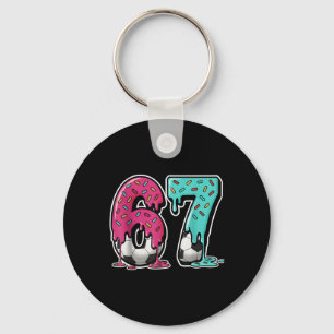 67 Ijs Drip Voetbal Gen Alpha Slang Zes Zeven Sleutelhanger