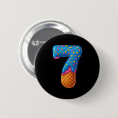 67 ijs-dripmeme grappig zes zeven Gen-alpha C Ronde Button 5,7 Cm (Voorkant /achterkant)