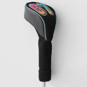 67 ijs-dripmeme grappig zes zeven Gen Alpha Golfheadcover (Schuin)