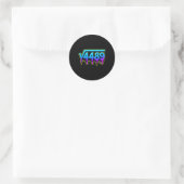 67 Ijs Meme Vierkantswortel 4489 Slang Wiskundeler Ronde Sticker (Tas)