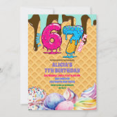 67 ijs verjaardagsfeest uitnodiging (Voorkant)