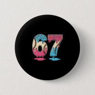 67 Ijs Verkopen Drip Meme Zes Zeven Gen Alpha Fu Ronde Button 5,7 Cm