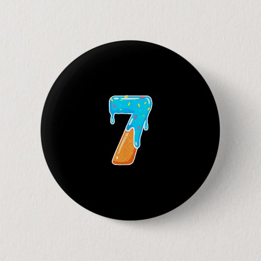 67 IJscrēm Drip Meme Grappig 6 7 Kostuum Koppel Ronde Button 5,7 Cm (Voorkant)