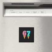 67 IJsdrip Meme Grappig Zes Zeven Gen Alpha S Magneet (Insitu (Vaatwasser))