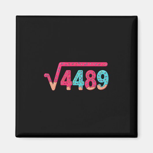 67 IJsdrip Meme Vierkantswortel 4489 Sla Jargon Wi Magneet (Voorkant)
