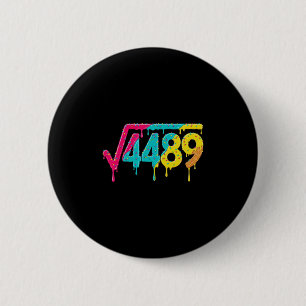 67 IJsdrip Meme Vierkantswortel 4489 Slang Thee Ronde Button 5,7 Cm