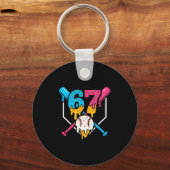 67 Ijsdrip Verkoop Meme Zes Zeven Gen Alpha Sl Sleutelhanger (Voorkant)