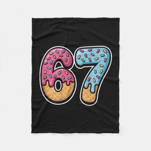 67 Ijsdruppel (alleen ck) Fleece Deken (Voorkant)