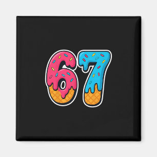 67 IJsdruppel Grappig Zes Zeven Gen Alpha Meme S Magneet