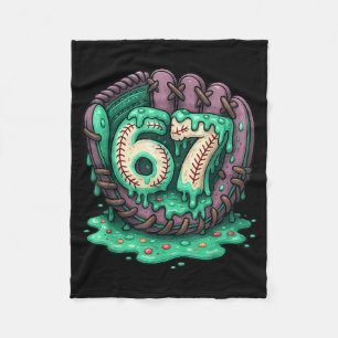 67 Ijsdruppel Grappig Zes Zeven Honkbal Fleece Deken