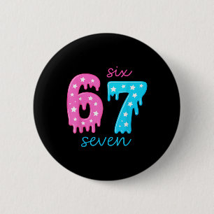 67 Ijsdruppel Meme 6 7 Halloween Kostuum Koppel Ronde Button 5,7 Cm