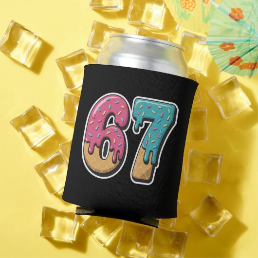 67 IJsdruppel Meme Funny Six Seven Gen Alpha Blikjeskoeler (Insitu Zomer)