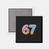 67 IJsdruppel Meme Funny Six Seven Gen Alpha S Magneet (Voorkant / Achterkant)