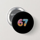 67 IJsdruppel Meme Funny Six Seven Gen Alpha S Ronde Button 5,7 Cm (Voorkant /achterkant)