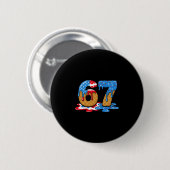 67 IJsdruppel Meme Funny Zes Zeven Gen Alpha S Ronde Button 5,7 Cm (Voorkant /achterkant)