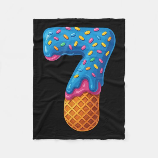 67 IJsdruppel Meme Grappig Zes Zeven Gen-alpha C Fleece Deken (Voorkant)