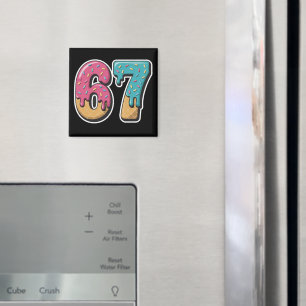67 Ijsdruppel Meme Grappig Zes Zeven Gen Alpha Magneet