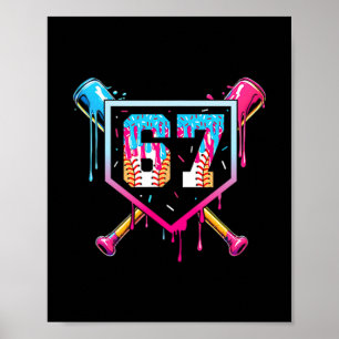 67 ijsdruppel meme grappig zes zeven Gen Alpha ( Poster