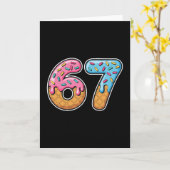 67 IJsdruppel Meme Grappig Zes Zeven Gen Alpha S Kaart (Gele Bloem)