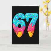 67 IJsdruppel Meme Grappig Zes Zeven Gen Alpha S Kaart (Gele Bloem)