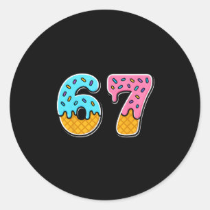 67 Ijsdruppel Meme Grappige Trendy Meme Voor Manne Ronde Sticker