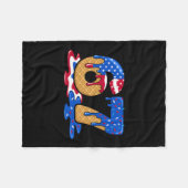67 Ijsdruppel Meme Leuk Zes Zeven Gen Alpha S Fleece Deken (Voorkant (Horizontaal))