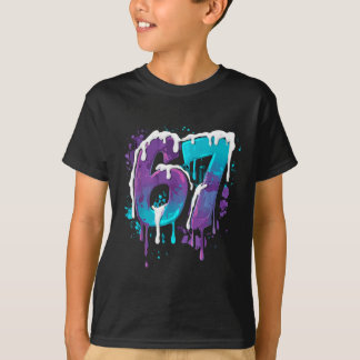 67 IJsdruppel Meme Leuk Zes Zeven Gen Alpha S T-shirt