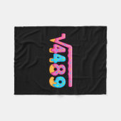 67 IJsdruppel Meme Vierkantswortel 4489 Gen Alpha Fleece Deken (Voorkant (Horizontaal))
