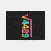 67 IJsdruppel Meme Vierkantswortel 4489 Informele Fleece Deken (Voorkant (Horizontaal))