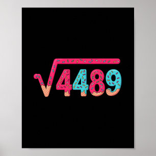 67 Ijsdruppel Meme Vierkantswortel 4489 Informele  Poster