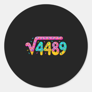 67 Ijsdruppel Meme Vierkantswortel 4489 Sla Jargon Ronde Sticker