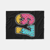 67 Ijsdruppel Meme Zes Zeven Grappig Gen Alpha D Fleece Deken (Voorkant (Horizontaal))