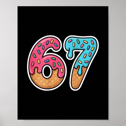 67 Ijsdruppel (op Ck)  Poster (Voorkant)