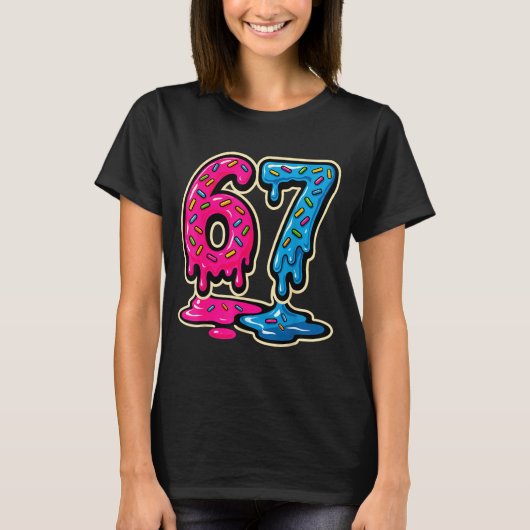 67 Ijsje Meme Zes Zeven T-shirt (Voorkant)