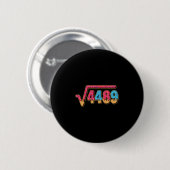 67 IJsmuts Meme Wiskundeleraar School Vierkant Ronde Button 5,7 Cm (Voorkant /achterkant)