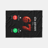 67 Is Bellen Funny Meme 67 Grappige Ai Apple Brain Fleece Deken (Voorkant (Horizontaal))