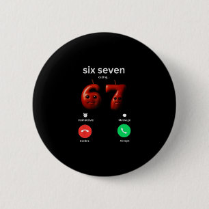 67 Is Bellen Funny Meme 67 Grappige Ai Apple Brain Ronde Button 5,7 Cm