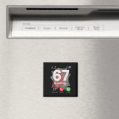 67 Is Calling Funny Gen Z Slang Meme Telefoonscher Magneet (Insitu (Vaatwasser))