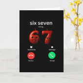 67 Is Grappig Meme 67 Domme Ai Apple Breinro Kaart (Gele Bloem)